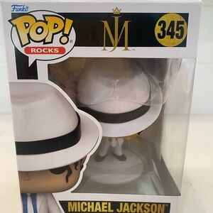 Funko Pop Rocks White and Black Figure Michael Jackson Smooth Criminal #345